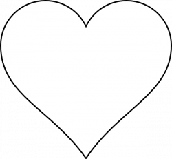 large heart cut out template