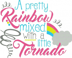 rainbow tornado - Sticker by Brandy Birdsong