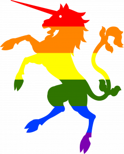 Clipart - Rainbow Unicorn