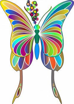 Clipart - Swallowtail Butterfly Prismatic