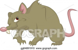 Vector Illustration - Big rat. Stock Clip Art gg64891910 ...