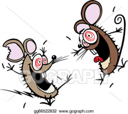 Vector Art - Crazy mice. Clipart Drawing gg66522832 - GoGraph