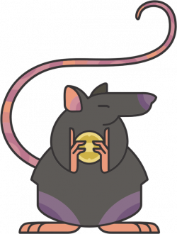 Clipart - Stylized Cartoon Rat