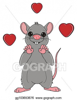 Stock Illustration - Happy little rat. Clipart Drawing ...