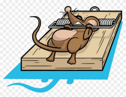Rat Mousetrap Clip Art - Mouse In Trap Clipart, HD Png ...