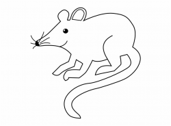 Picture Black And White Mice Clipart Outline - Rat Black And ...