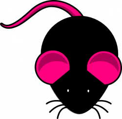 Pink Black Mouse Clip Art at Clker.com - vector clip art online ...