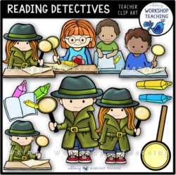 Close Reading Detectives Clip Art