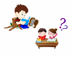 Reading Book Royalty-free Clip art - Read the same table 1024*813 ...
