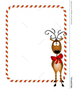 Reindeer Xmas Border Illustration 6776097 - Megapixl