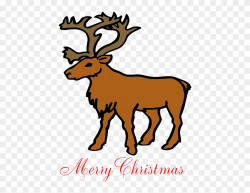 Merry Christmas Flip Flops - Personalized Brown Reindeer ...