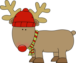 Reindeer clipart december - Clip Art Library