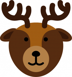 Reindeer Silhouette Head at GetDrawings.com | Free for personal use ...