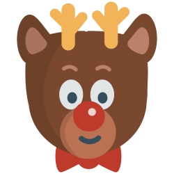 28+ Collection of Reindeer Clipart Face | High quality, free ...