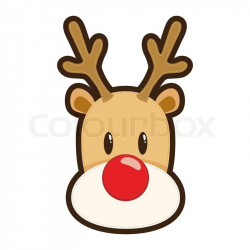 Rudolph the Red Nosed Reindeer Face Drawing | jpeg ...