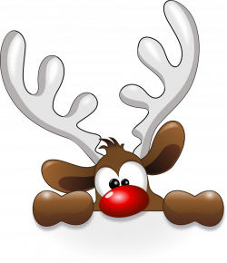 Public Domain Clip Art Image | Funny Reindeer | ID: 13920589213670 ...