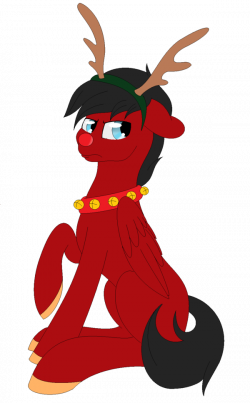 Hawk the Red-Nosed Reindeer (Gift) by SkyraHeartsong on DeviantArt
