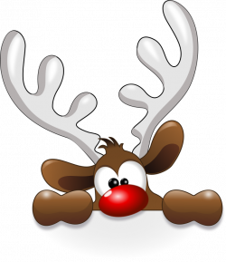 28+ Collection of Funny Christmas Reindeer Clipart | High quality ...