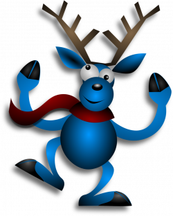 Public Domain Clip Art Image | Dancing Reindeer 3 | ID ...