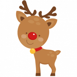 Cute Reindeer SVG scrapbook cut file cute clipart files for ...