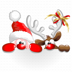 a-Funny-Christmas-Santa-and-Reindeer-Cartoon-PNG-5000.png ...