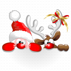 Christmas Santa and Reindeer Cartoon | Pinterest | Santa, Filing and ...