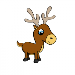 Cartoon illustration of a cute little reindeer by Mischoko ...