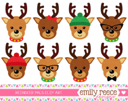 Reindeer Party Clipart - Clip Art Library