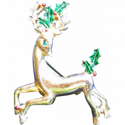 Vintage Christmas Reindeer Pin, Gerry's SOLD | Ruby Lane