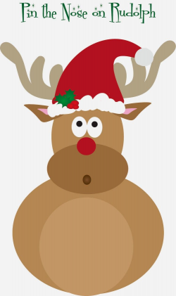 Free Pin the Nose on Rudolph printable | Ho Ho Ho | Free ...