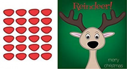 Pin the nose on the Reindeer Party Accessory rudolph