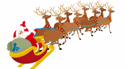 Santa Claus Village Santa Clauss reindeer Clip art - Santa Claus ...