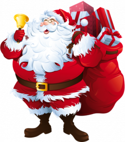 Transparent Santa Claus with Big Bag Clipart | Текстуры | Pinterest ...