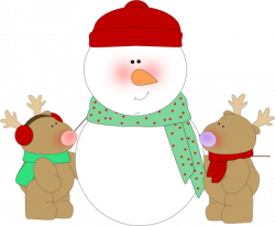 Snowman and Reindeer Clip Art | Clipart Panda - Free Clipart ...