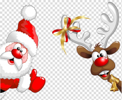 Santa Claus Rudolph Reindeer , Santa Claus transparent ...