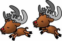 Cartoon Reindeer Clip Art at Clker.com - vector clip art ...