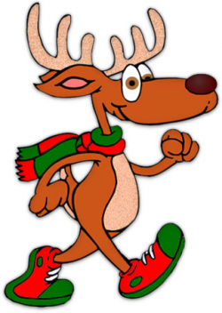 Free christmas clipart reindeer walking - ClipartAndScrap