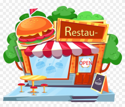 Hamburgers Clipart Burger Restaurant - Fast Food Restaurant ...