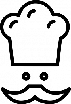 Chef Hat Moustache Avatar Svg Png Icon Free Download (#481802 ...