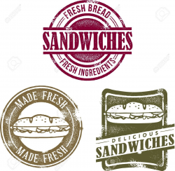 Sandwich Clipart #21 | sanduich shop | Sandwich menu, Deli ...