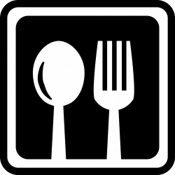 Restaurant Cutlery Symbol In A Square Svg Png Icon Free Download ...