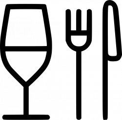 Glass Fork Knife Restaurant Food Svg Png Icon Free Download (#483256 ...
