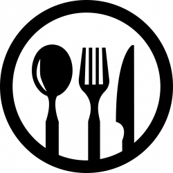 Restaurant Symbol Of Cutlery In A Circle Svg Png Icon Free Download ...