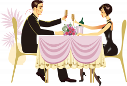 Dinner Restaurant couple - Couple dinner 1000*678 transprent Png ...