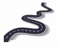 Curved Road - Clip Art Road Map {#1289763} - Pngtube