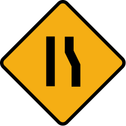 File:Diamond road sign road narrow right.svg - Wikimedia Commons