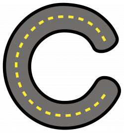 Road Alphabet Clip Art