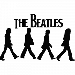 Images For > Beatles Silhouette Abbey Road … | silhouet…