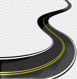 Curved road with two yellow lines, Road Highway , Curved ...