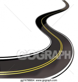 Vector Clipart - Highway zigzag. Vector Illustration ...